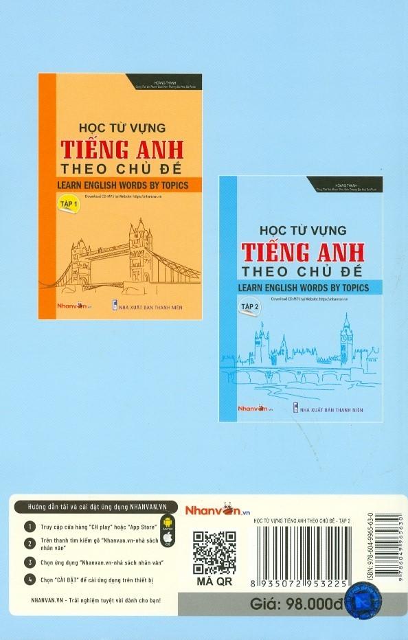 Học Từ Vựng Tiếng Anh Theo Chủ Đề - Tập 2