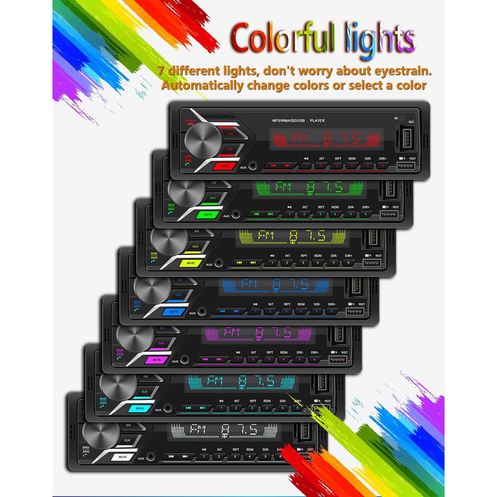 12V Audio Bluetooth Car Stereo Media Receiver Support /FM AUX Input