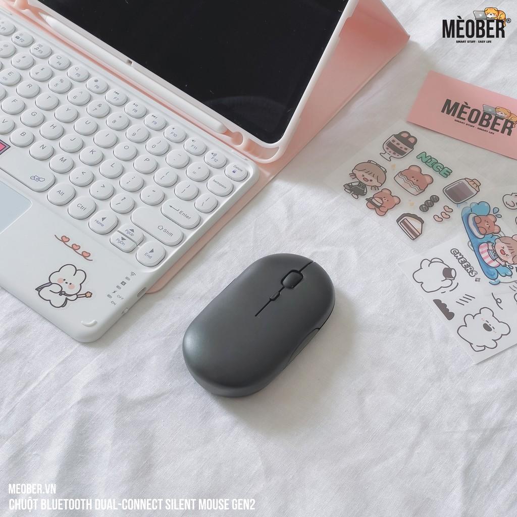 Chuột không dây Bluetooth Silent Mouse Gen2 - Nhỏ Gọn, Tối Giản, Pin Sạc Cao cấp