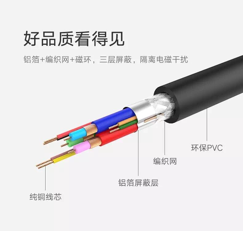 Ugreen UG11615VG103TK 3M màu Đen Cáp tín hiệu nối dài VGA đầu mạ vàng - HÀNG CHÍNH HÃNG