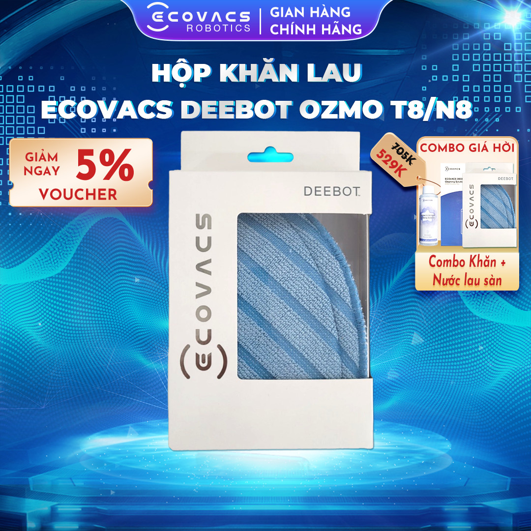 Hộp khăn lau Ecovacs Deebot N8, N8 Pro, T8, T8 AIVI - Hàng Chính Hãng