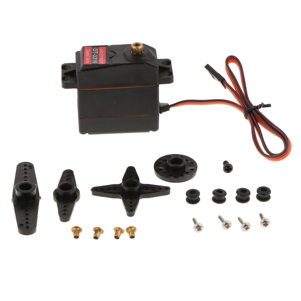 Waterproof DT-3316 20MG Digital Servo Metal Gear 15KG For RC Car Robot