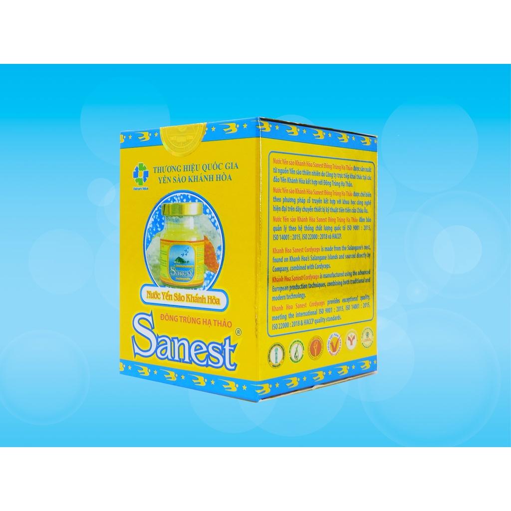 Nước Yến sào Khánh Hòa Sanest Đông trùng hạ thảo đóng lọ 70ml - 005