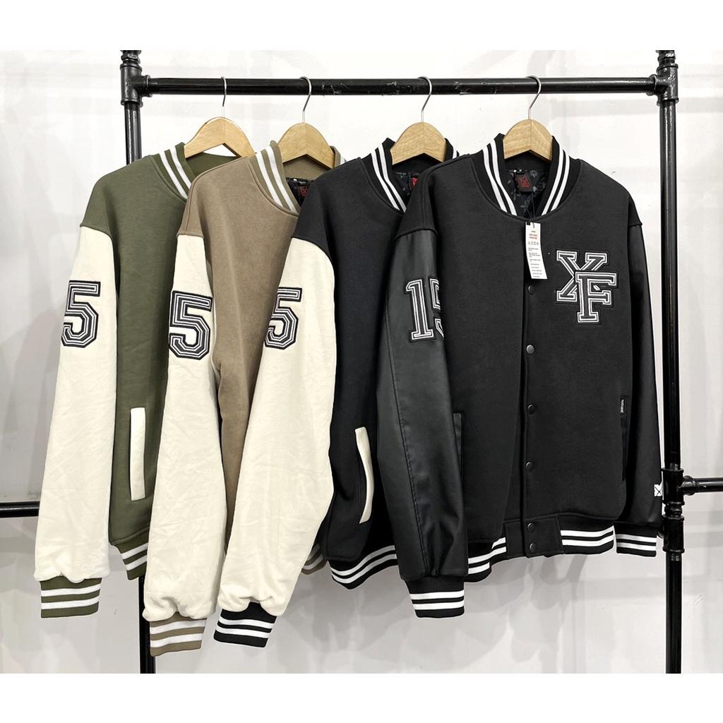 Áo Khoác Nam Nữ Bóng Chày Bomber Varsity Nhiều Màu Chất Nỉ Đẹp Cao Cấp Form Rộng 2 Lớp Thêu By XFIRE VAR-ESSNI