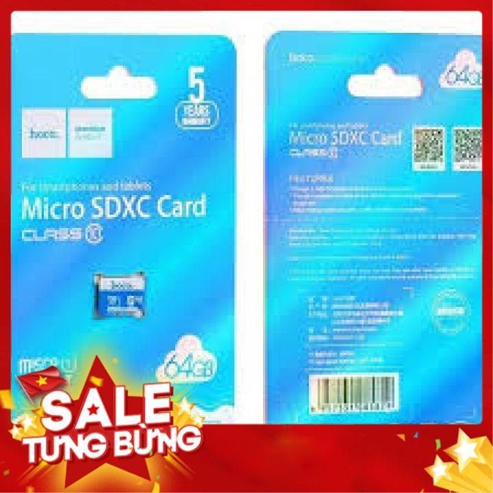 Thẻ nhớ Hoco 64Gb Class 10 tốc độ cao - HÀNG CHÍNH HÃNG