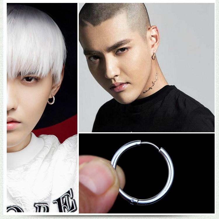 Khuyên tai nam Hàn quốc cực chất inox 316L