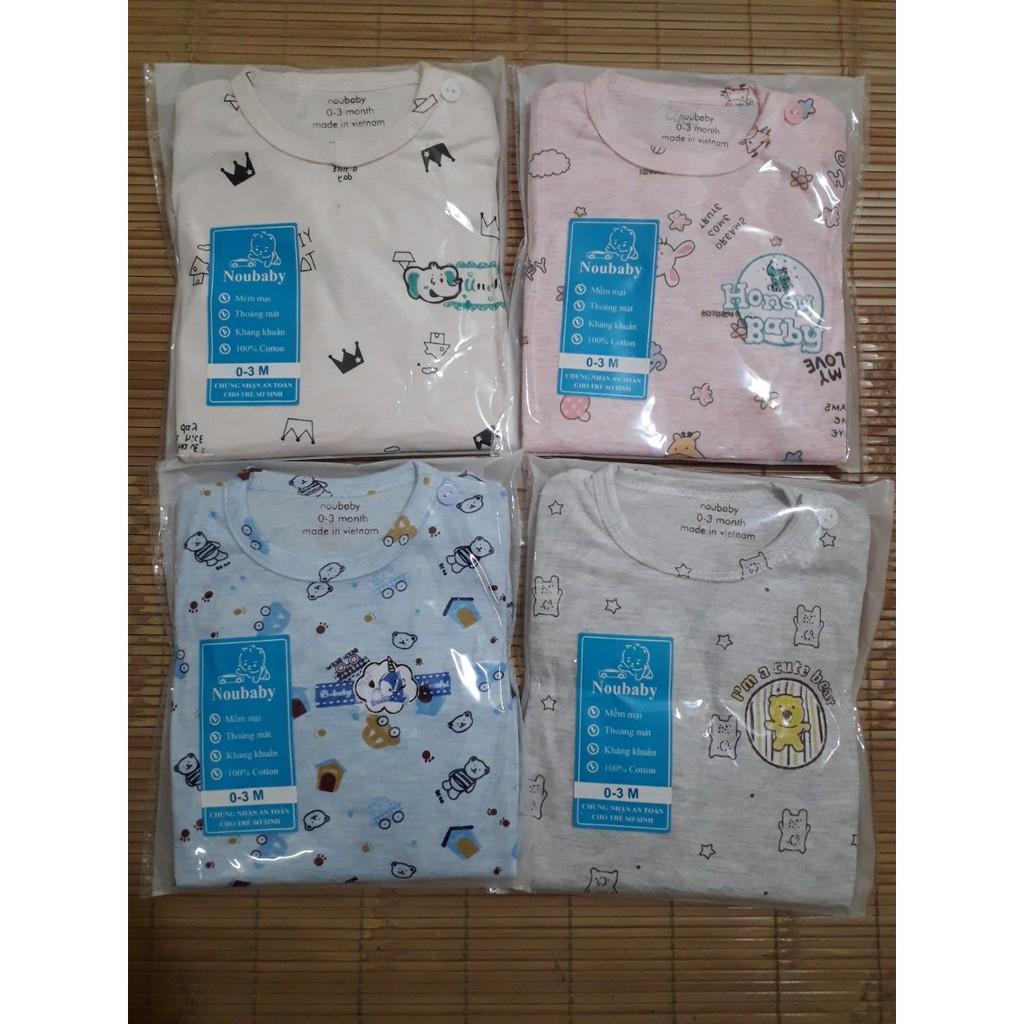 Bộ quần áo dài tay noubaby cho bé từ 0-15 tháng tuổi