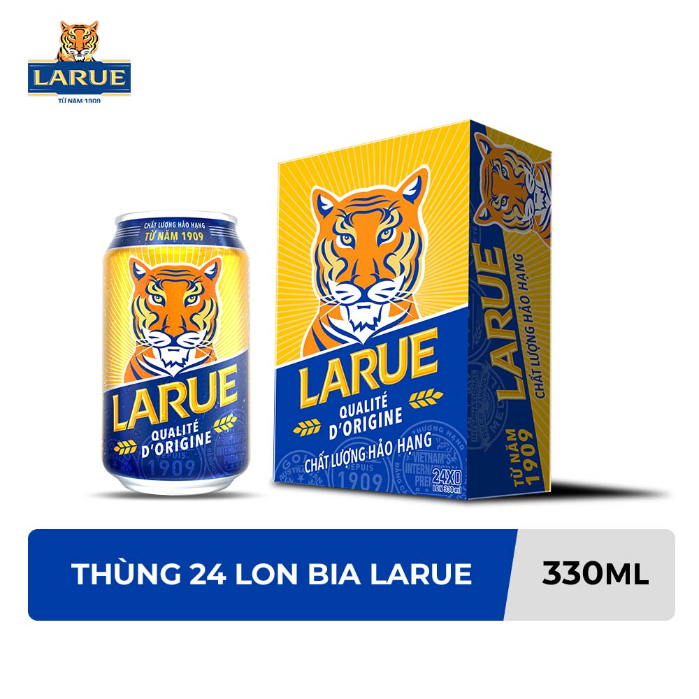 Thùng 24 Lon Bia Larue (330ml/lon)