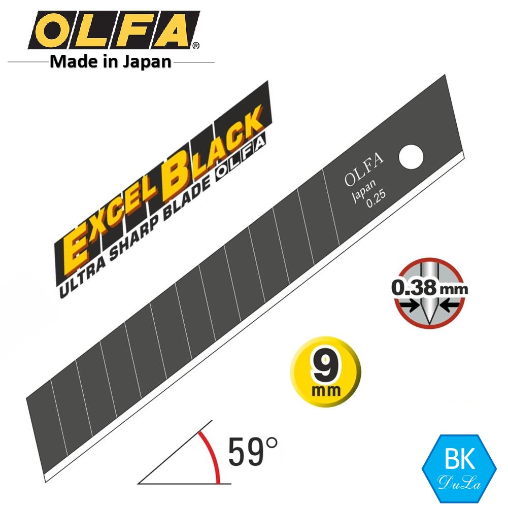 Dao cắt-dao rọc giấy- khóa tự động 9mm OLFA XA-1 GENUINE- MADE IN JAPAN