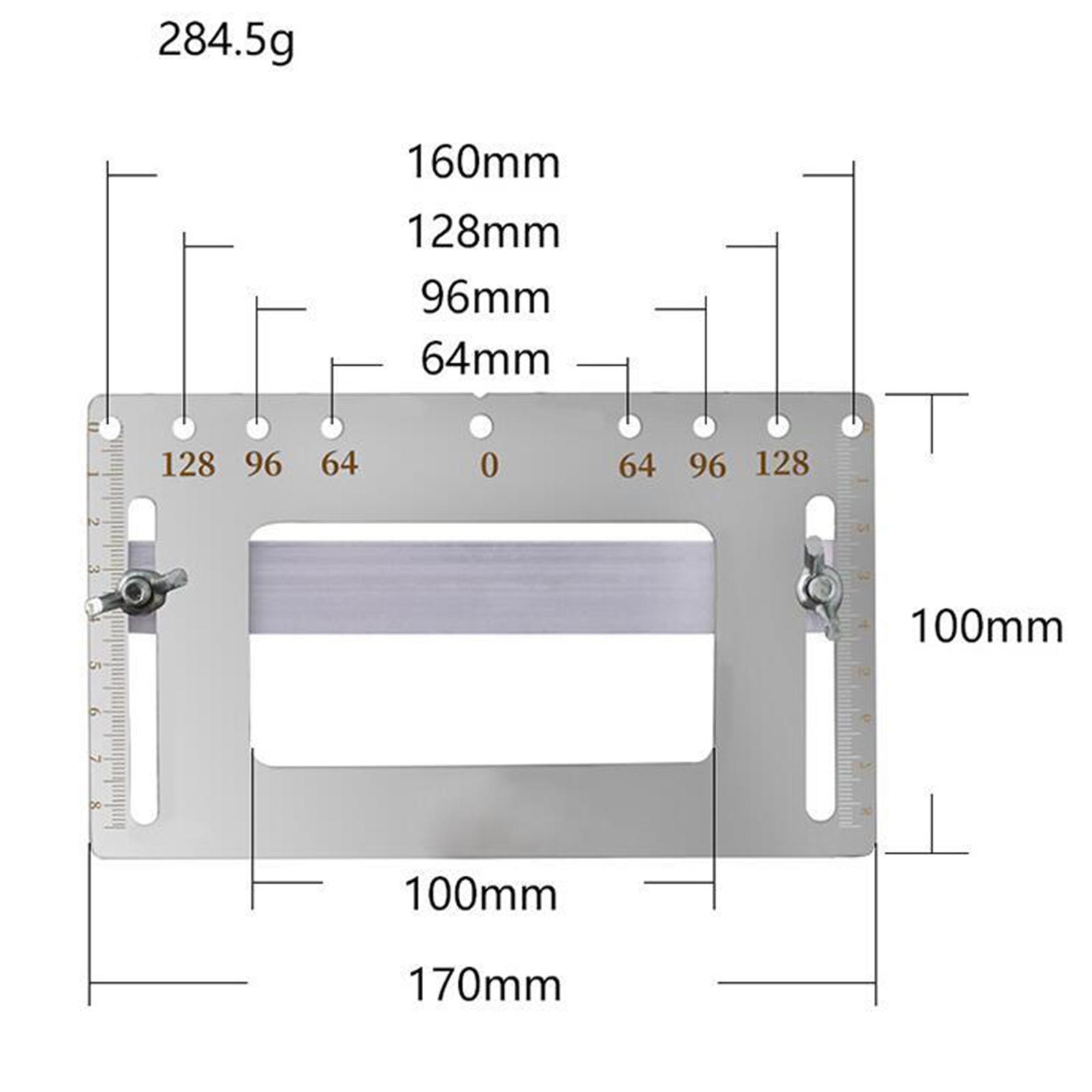 Hole Punch Jig Tool Bit Guide Cabinet Punch Locator DIY Door Drawer Type A