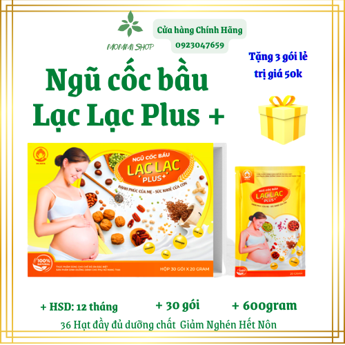 Ngũ Cốc Bầu Lạc Lạc Plus 30 gói 600g Tặng quà cho bé