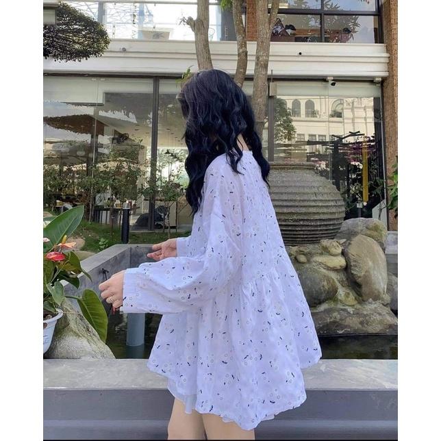 ÁO BABYDOLL THÊU REN