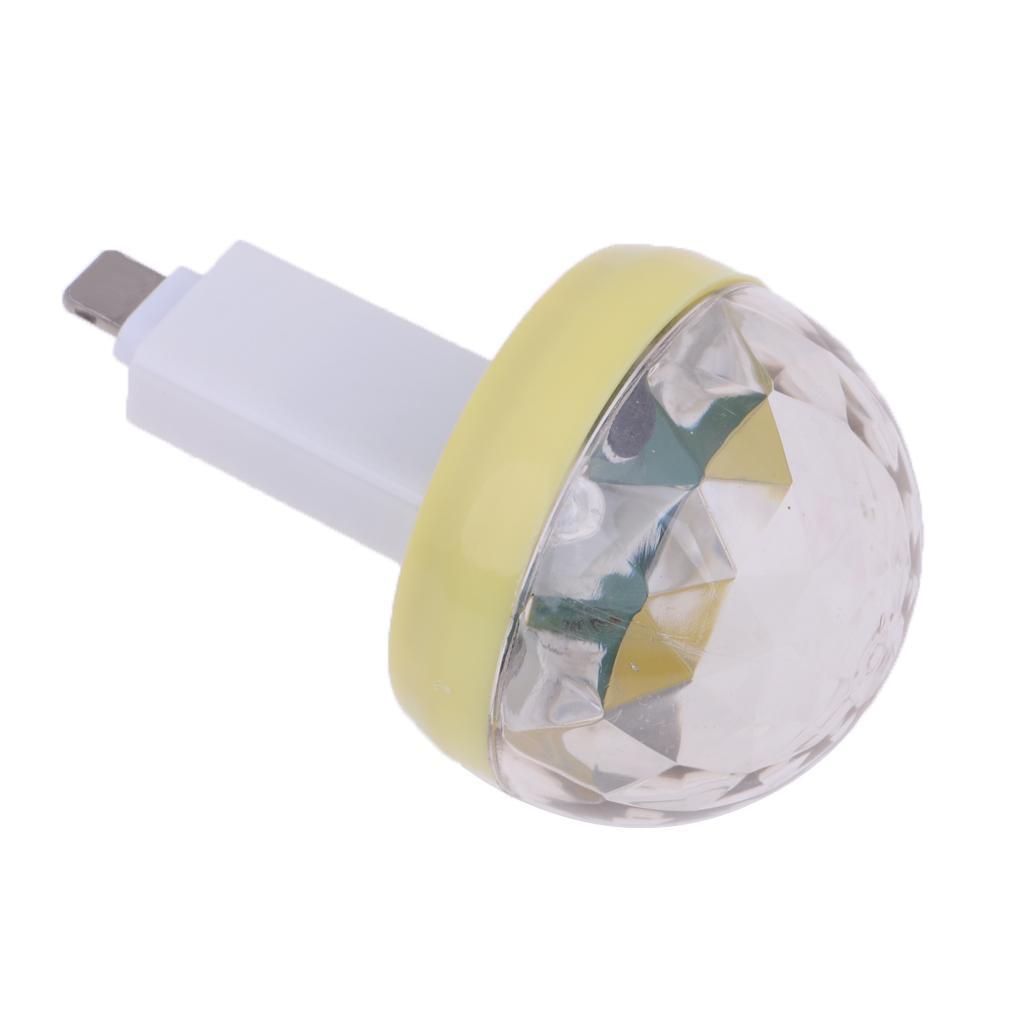 2xUSB Mini  for Home Party   DJ Lighting Yellow