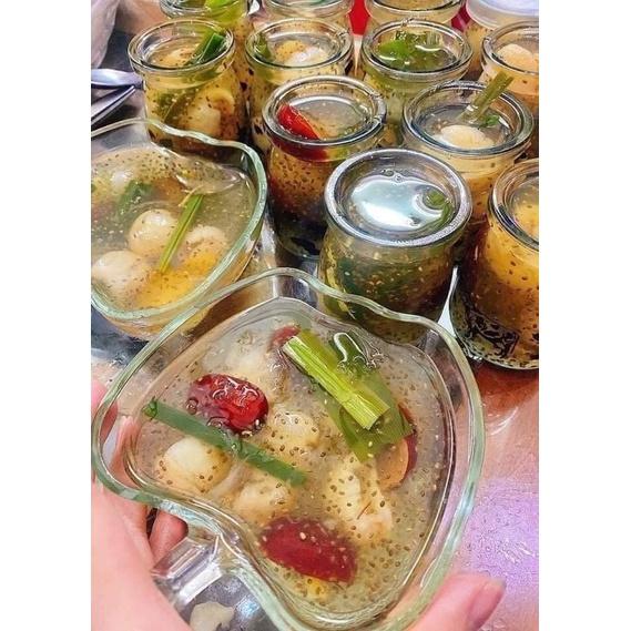 Đặc Sản Khánh Hoà - Set Yến Sào Nha Trang mini yến chưng táo đỏ đường phèn long nhãn hạt chia bổ dưỡng - 1 set