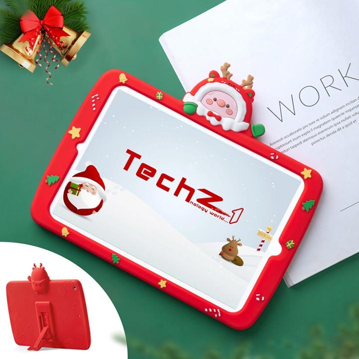 Ốp cho iPad mini, iPad Air, iPad Pro ÔNG GIÀ NOEL cho các dòng máy chất liệu silicon - Mã TZAT904