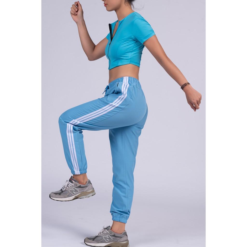 Quần Jogger Thể Thao 3 Sọc Nữ Tập Gym, Yoga, Aerobic