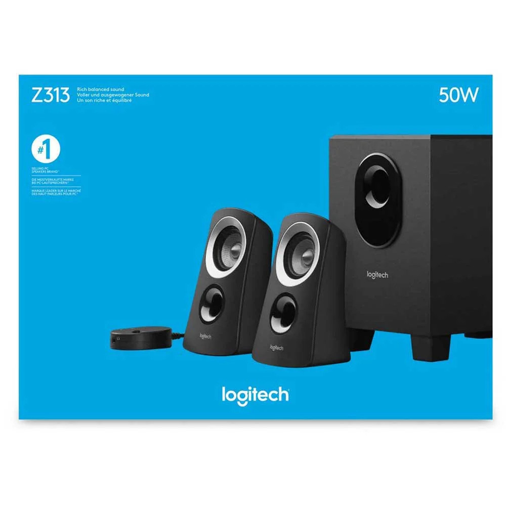 Loa Logitech Z313 hệ thống âm thanh stereo 2.1, công suất 50W - Hàng Chính Hãng