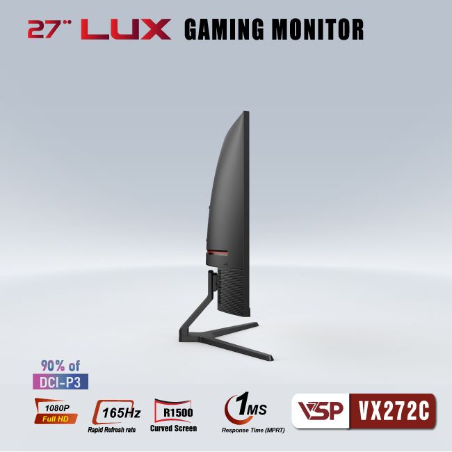 Màn Hình Cong VSP VX272C ( 27inch/165Hz/1500R/VA/1ms ) - Hàng Chính Hãng