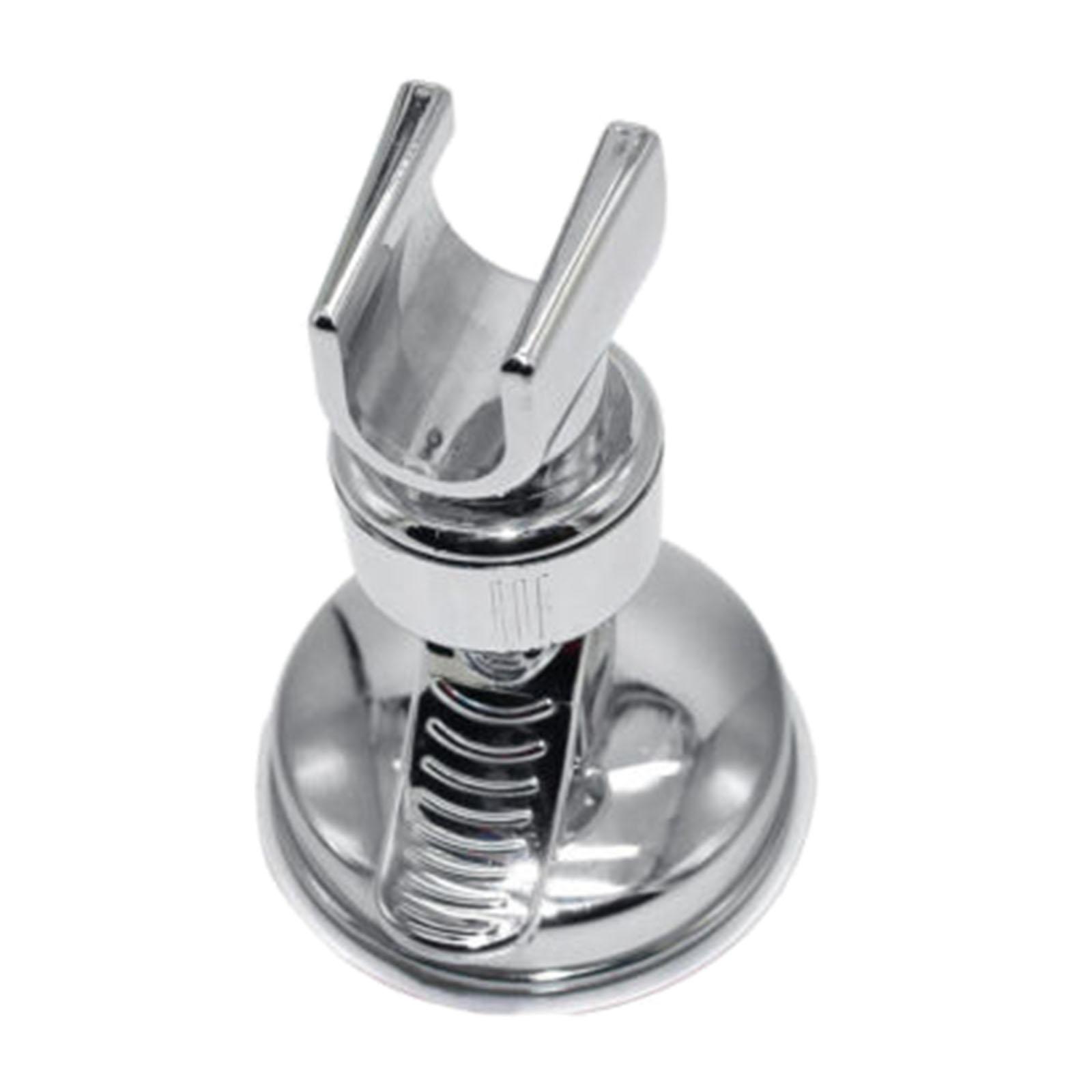 Shower Head Holder Chrome Bathroom Wall Mount Adjustable Suction Bracket