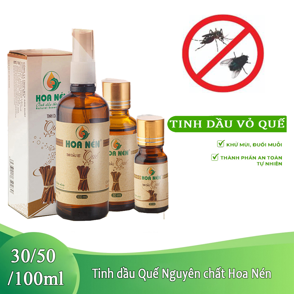 Tinh dầu xịt phòng vỏ Quế Hoa Nén, khử mùi, khử khuẩn, đuổi côn trùng hiệu quả 100ml