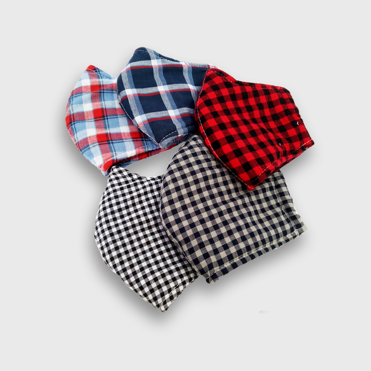 Combo 5 khẩu trang cotton ba lớp - giao màu ngẫu nhiên