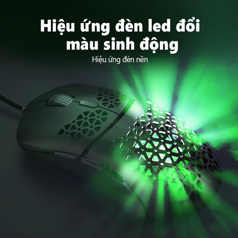 Chuột chơi game có dây ONIKUMA CW911 Đen trắng với đèn RGB [Hàng chính hãng