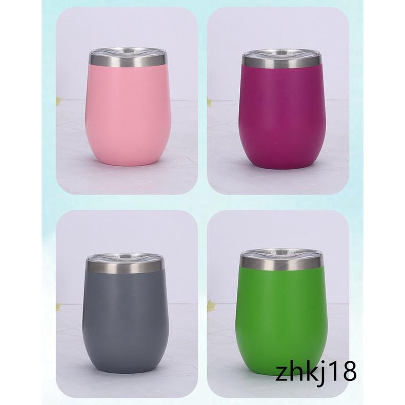 Bình nước giữ nhiệt bằng thép không gỉ 350ml thiết kế hình quả trứng