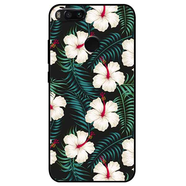Ốp lưng in cho Xiaomi Mi A1 Mẫu Hoa Trắng