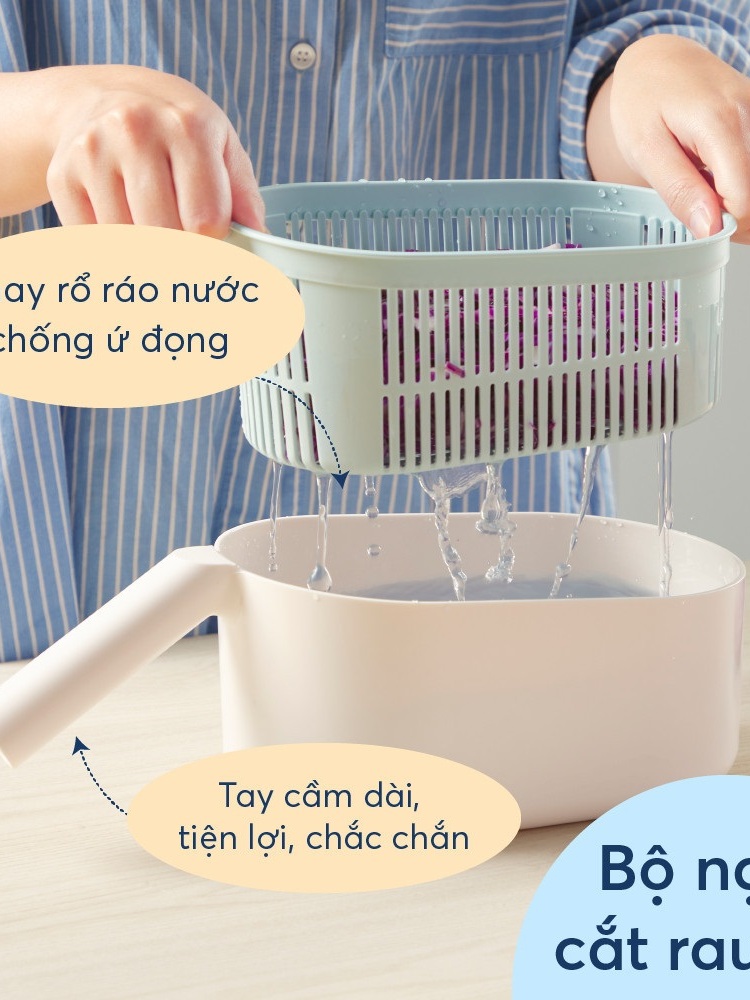 Bộ Nạo Cắt Rau Củ Quả Đa Năng YOKO Có Nhiều Lưỡi Thay Thế - Hàng chính hãng Inochi ( Tặng kèm khăn lau PaKaSa)