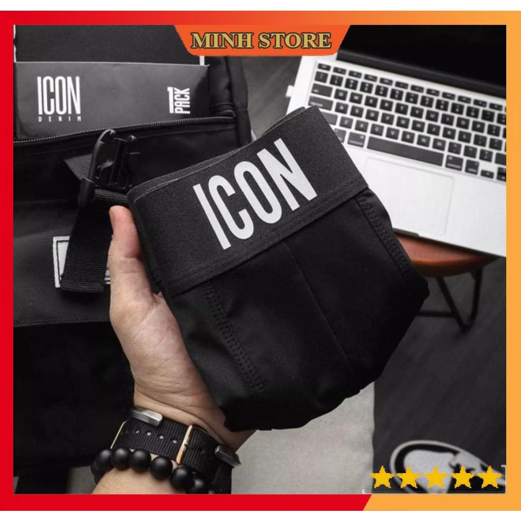 Quần lót nam thun lạnh tam giác ICON Demin, Quần sịp nam tam giác chéo co dãn 4 chiều kháng khuẩn siêu mát SIC01 - MS66