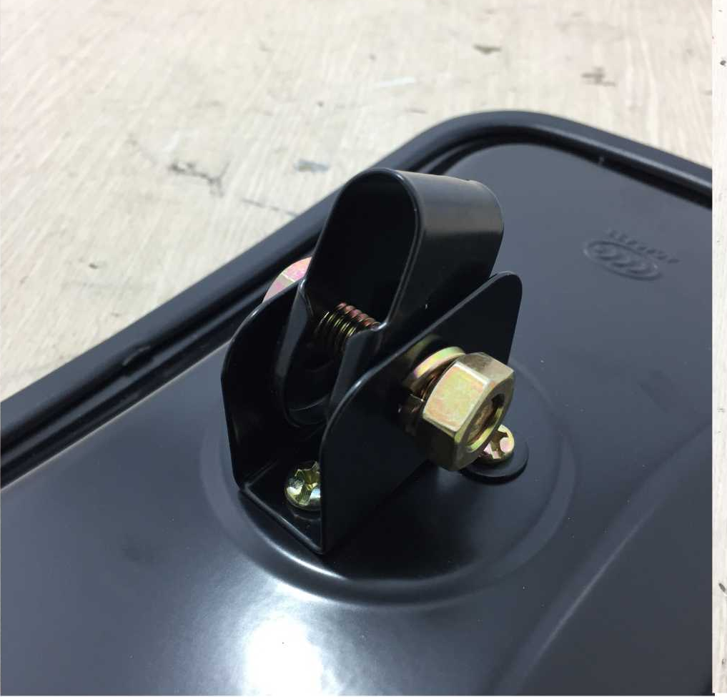 Gương chiếu hậu xe tải Hyundai, Daewoo, máy cày độ, mã SL748 tai kẹp ở giữa, hình chữ nhật, kích thước L325*b180