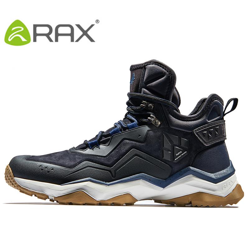 Rax nam không thấm nước đi bộ đường dài chống trượt xe trekking đa năng cho mùa đông. Color: BLACK Shoe Size: 11