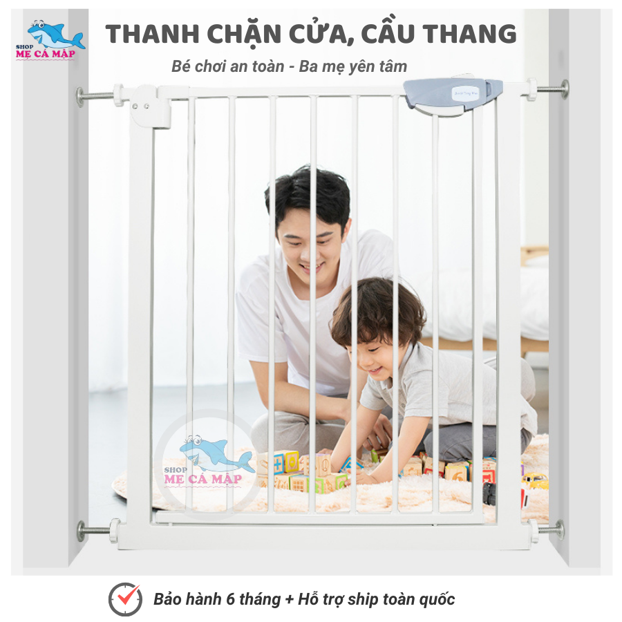 Chặn Cửa Chặn Cầu thang an toàn, chắn cửa dày nặng, thanh chặn cửa cao 79cm bảo vệ bé an toàn