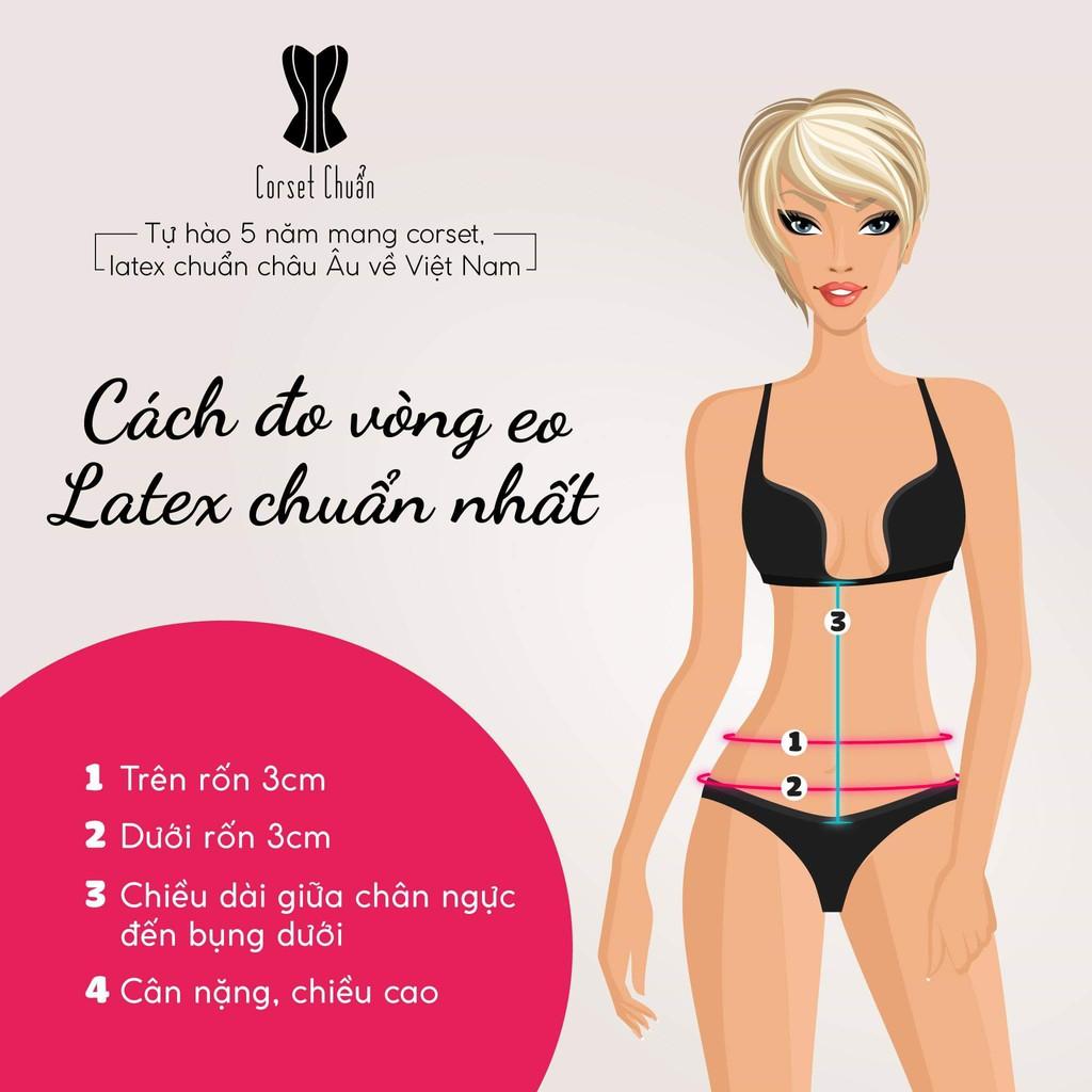 Đai Nịt Bụng Latex Corset Chuẩn
