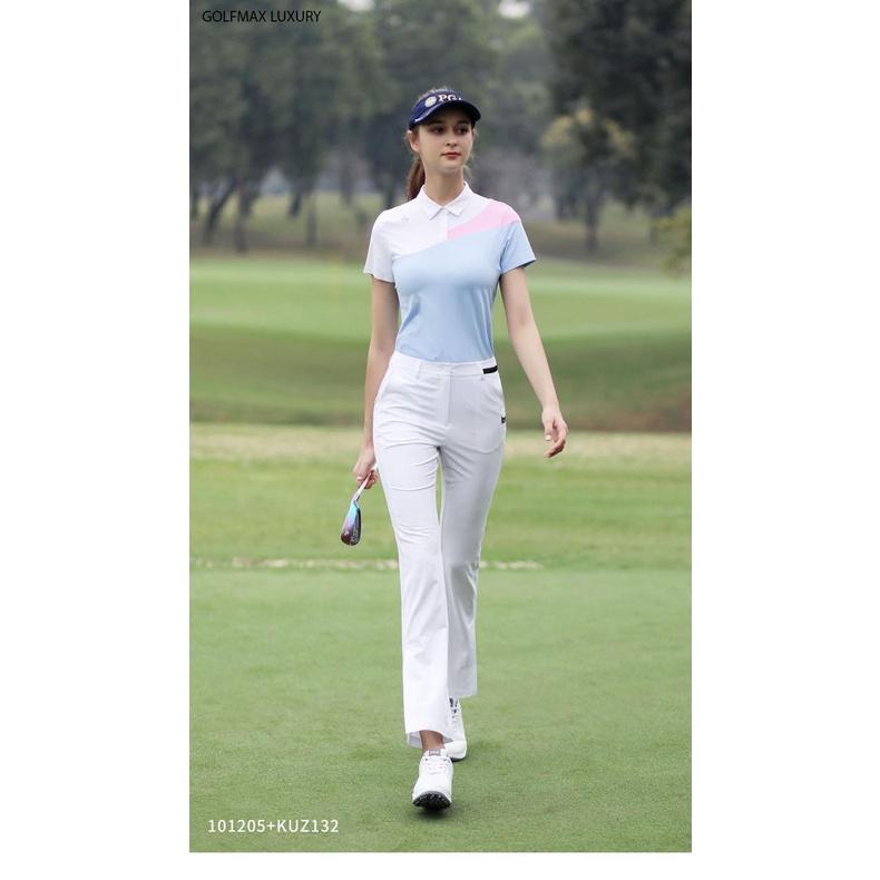 Quần dài nữ đánh Golf chính hãng PGM - KUZ132 - Chất liệu 92 % Polyester+ 8% sapndex cao cấp, bền đẹp