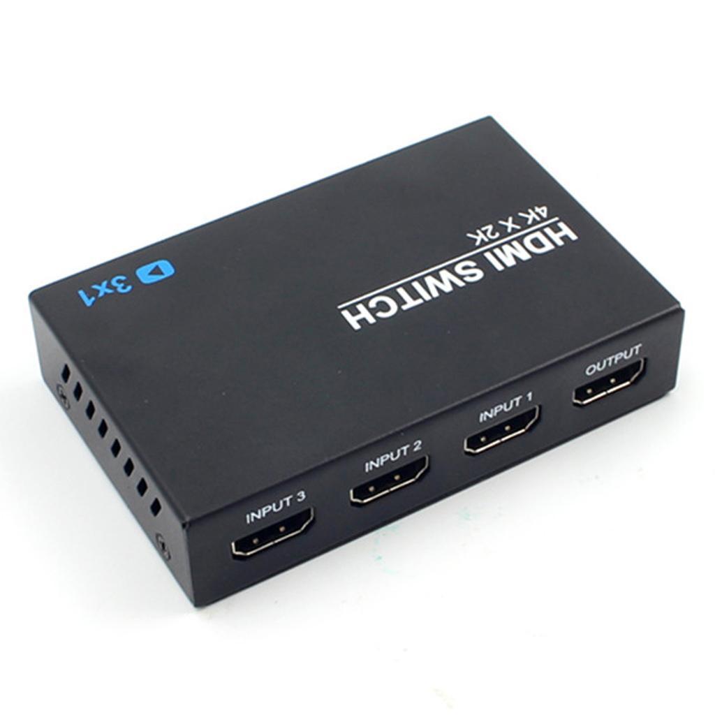 4Kx2K 3x1 HDMI Switch HUB Splitter Converter Switcher with Remote Control