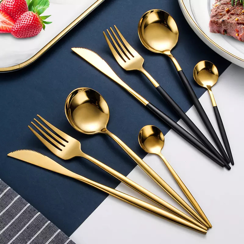 SET 4 MÓN DAO,MUỖNG, THÌA HOÀNG GIA CAO CẤP