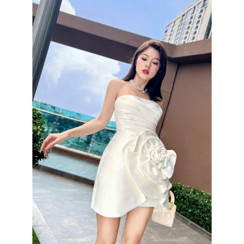 ĐẦM ÔM BODY XOẮN HOA ĐI TIỆC SANG TRỌNG