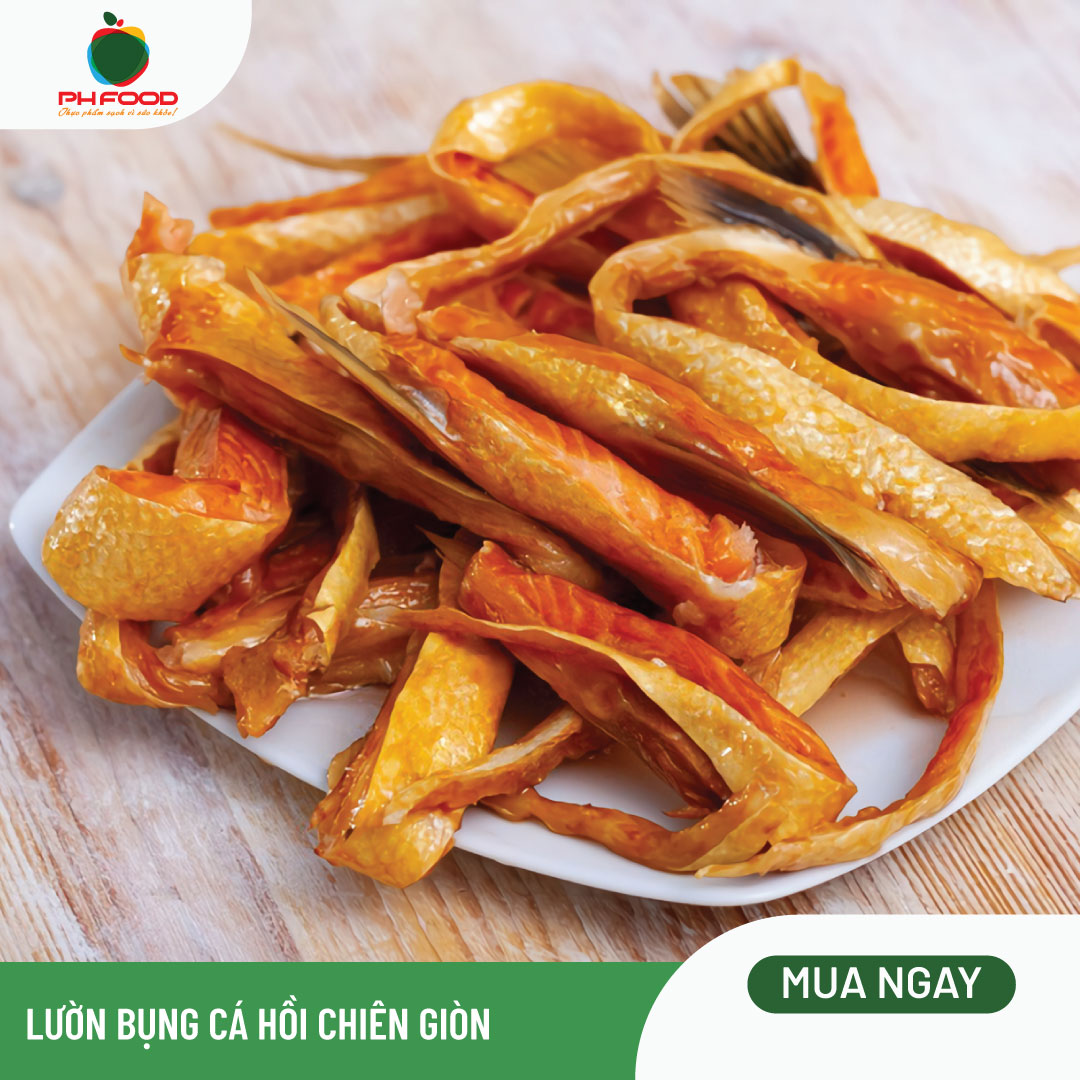 - Lườn Bụng Cá Hồi Đông Lạnh - 1Kg 2 Khay - Size Nhỏ