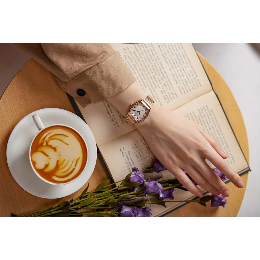 Đồng Hồ Nữ JA-1242B Julius Hàn Quốc Dây Thép