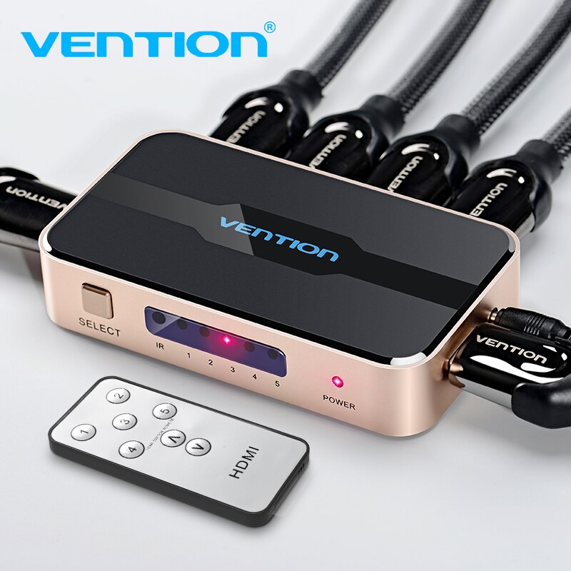 Bộ gộp HDMI 5 vào 1 ra Vention ACDG0 - Hàng Chính Hãng