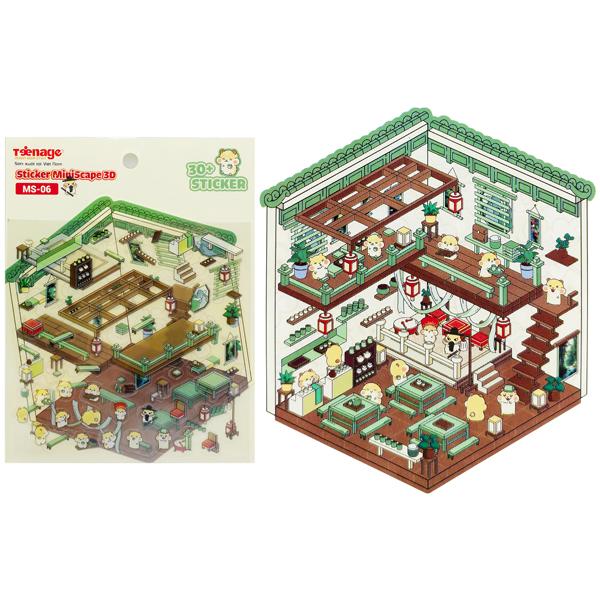 Bộ 30 Sticker MiniScape 3D - Teenage MS-06