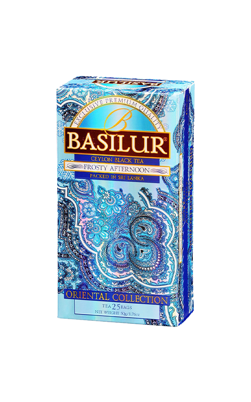 Trà đen Ceylon Basilur Frosty Afternoon – Oriental Collection – túi lọc 50g