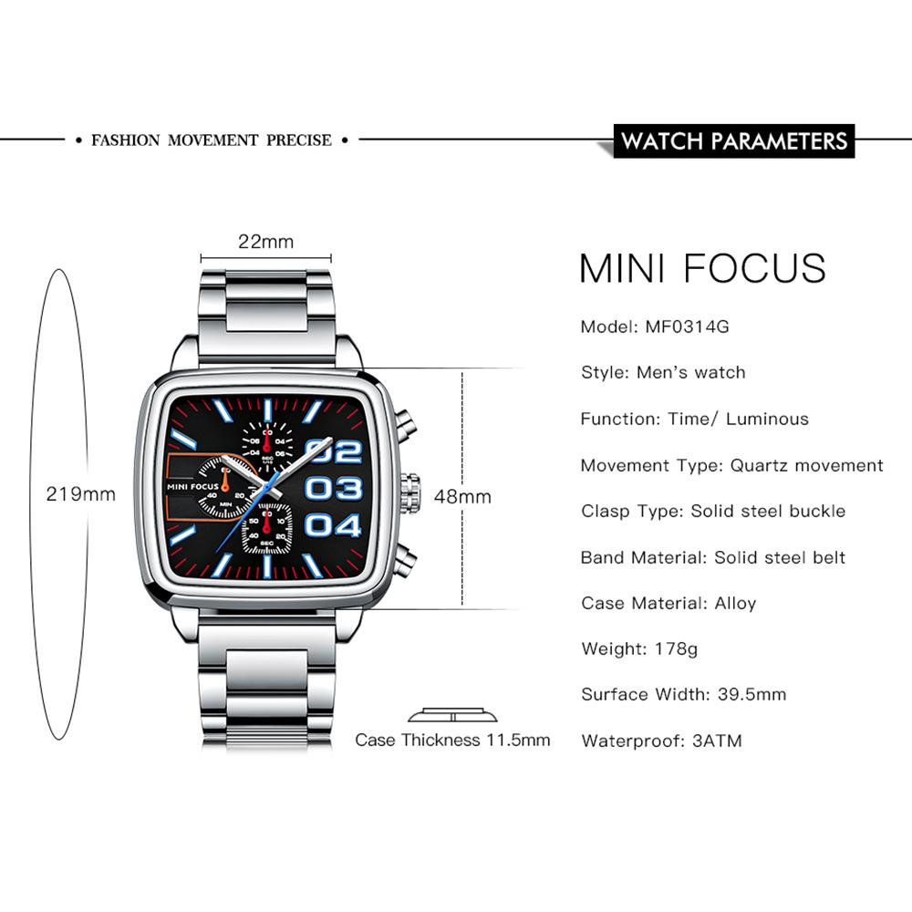 Đồng hồ thạch anh MINI FOCUS Classic Men Quartz