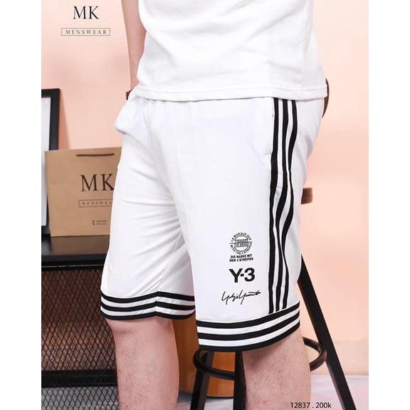 Quần Short Y3 thể thao nam nữ - Sọt Lững Kiểu Dáng Thể Thao Unisex hai Màu Đen,trắng 02x.