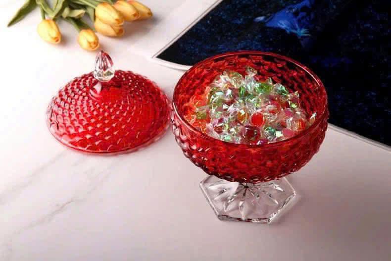 Chân Bồng Pha Lê Có Nắp 16cm - Sang Trọng &amp; Rực Rỡ hàng chính hãng