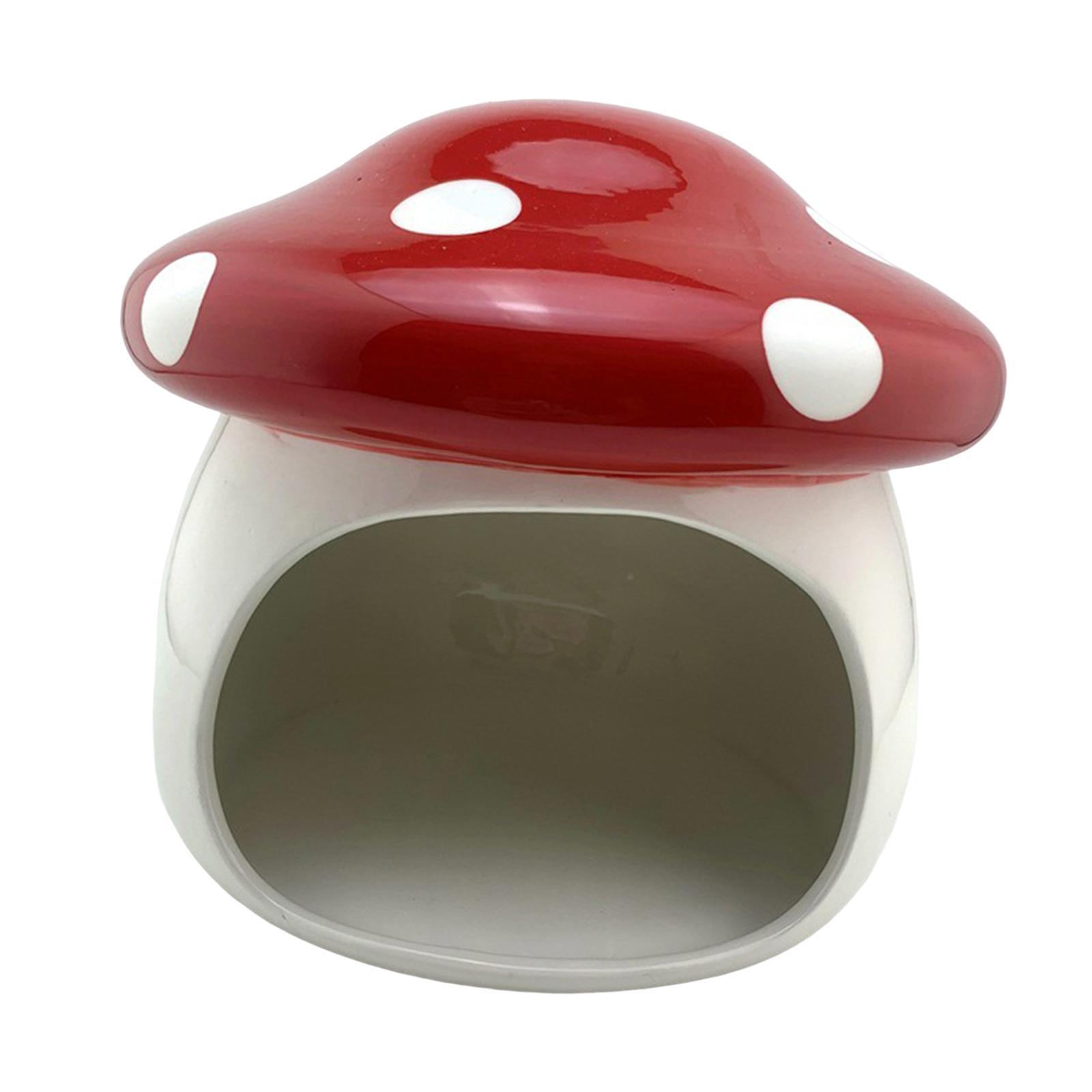 Hamster Houses Hideouts Chinchillas Mushroom Ceramic Hamster Habitat Hideout