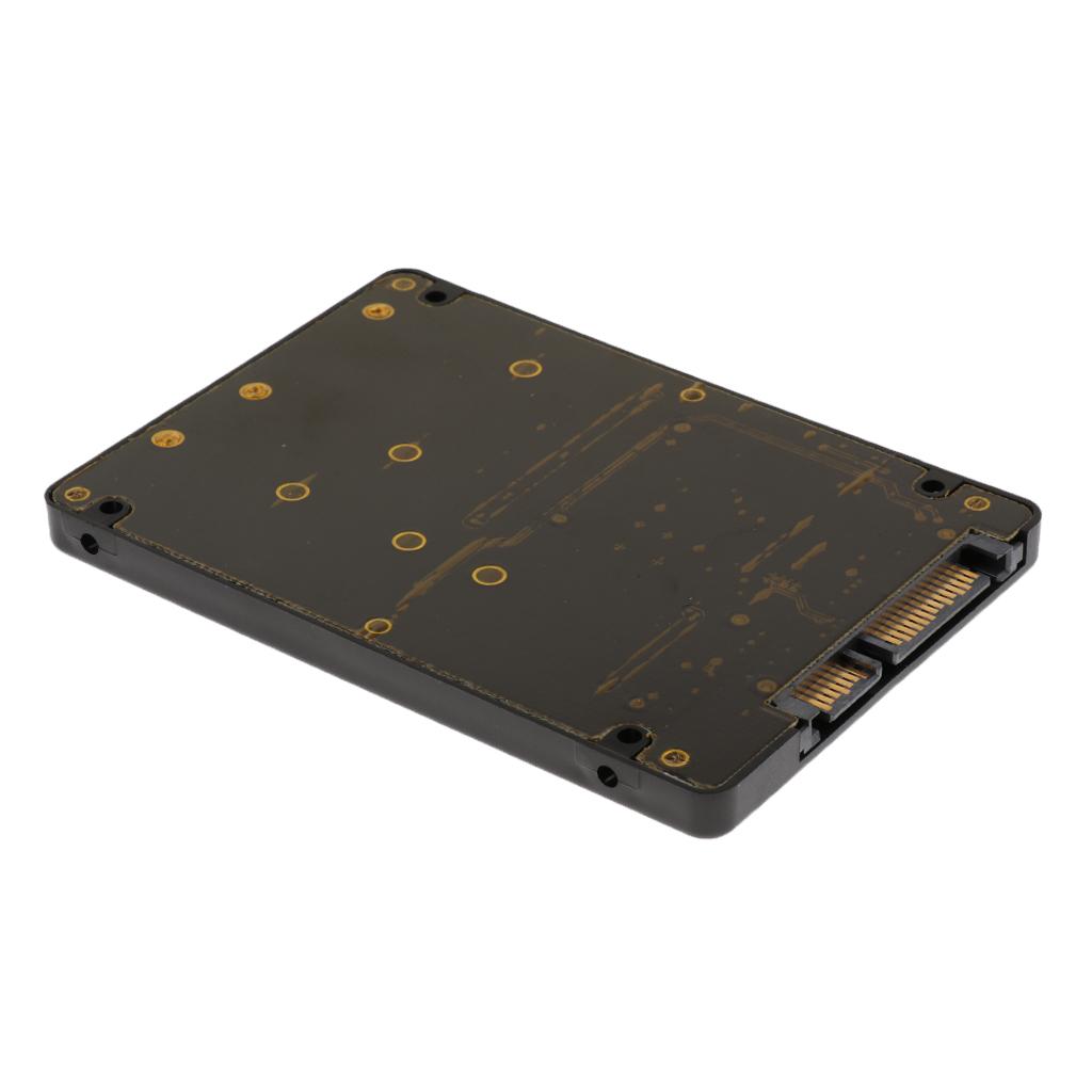M.2 NGFF & mSATA 2-in-1 Multiple Sized SSD to SATA Adapter Converter Card
