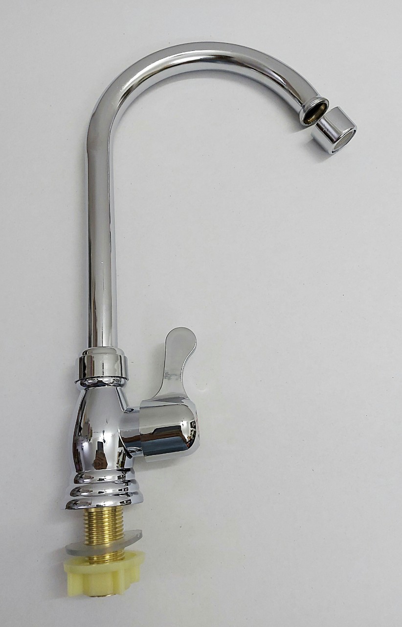CHẬU RỬA CHÉN 1 HỘC CÓ BÀN INOX CAO CẤP CÓ CHÂN + VÒI RỬA