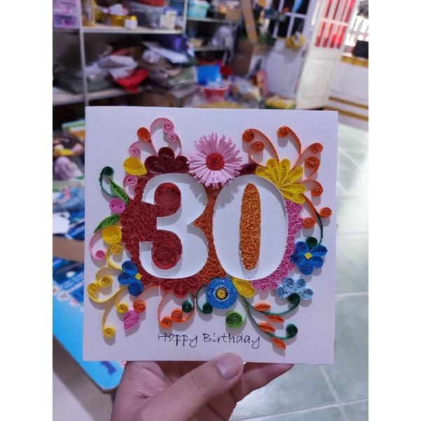 THIỆP QUILLING HAPPYBIRTHDAY
